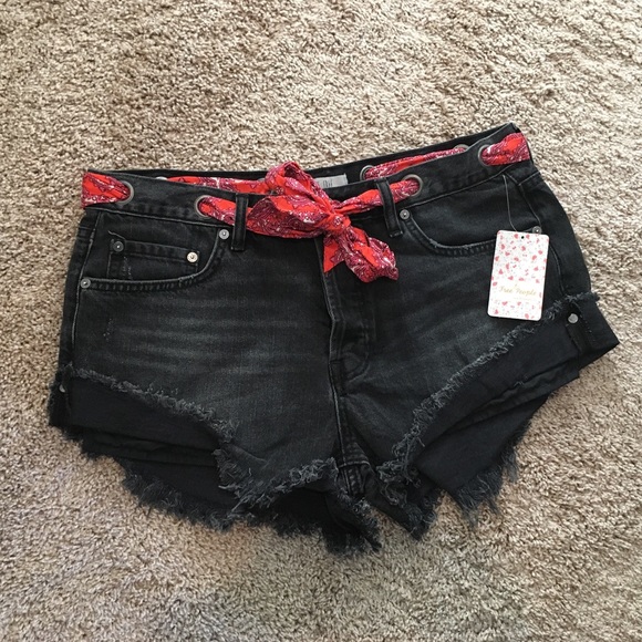 Free People Pants - Free People Sashed & Relaxed Shorts